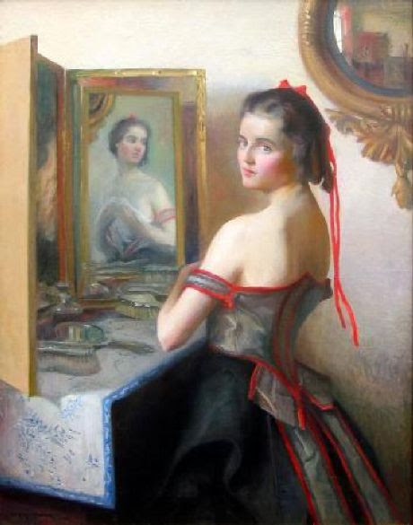 Girl At A Dressing Table