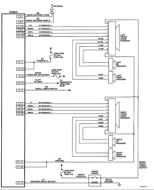 Chrysler Radio Wiring Harnes - Wiring Diagram