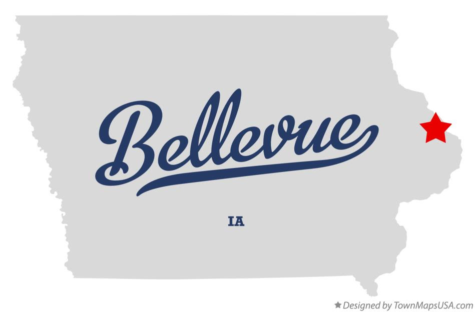 Bellevue Iowa Map Zip Code Map
