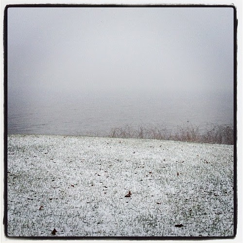 Snow at the lake on Boxing Day Jen Cameron