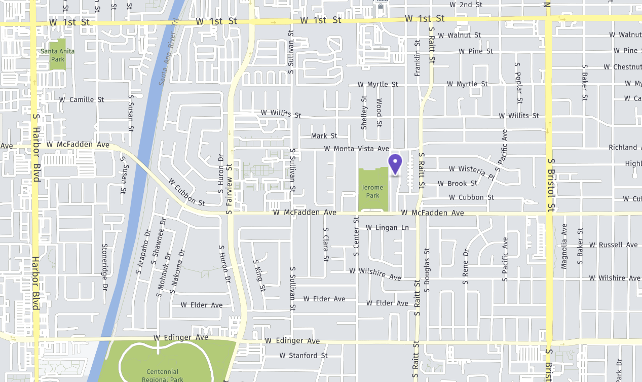 Orange County Santa Ana Gang Map