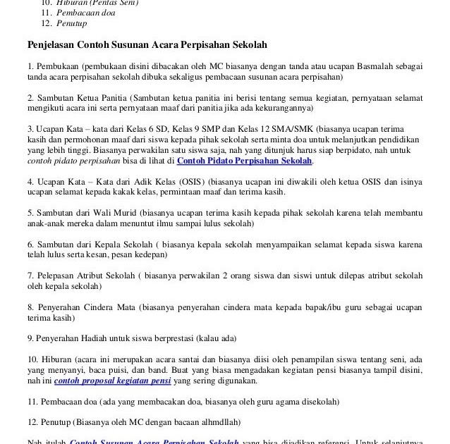 Surat Resmi Tentang Perpisahan Sekolah Kelas 6 Rasmi Suh