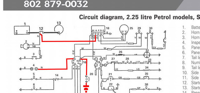 Land Rover Series 2a Wiring Loom Diagrams - Wiring Diagram and Schematic