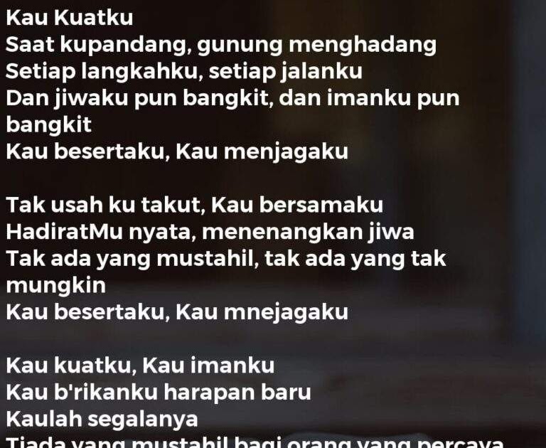 Lirik Lagu Kau Boleh : Jangankan Mengirim Surat Menitip Salam Pun Sudah