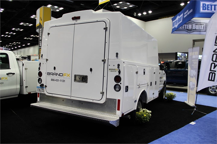 BrandFX introduced the new all-composite service truck body and