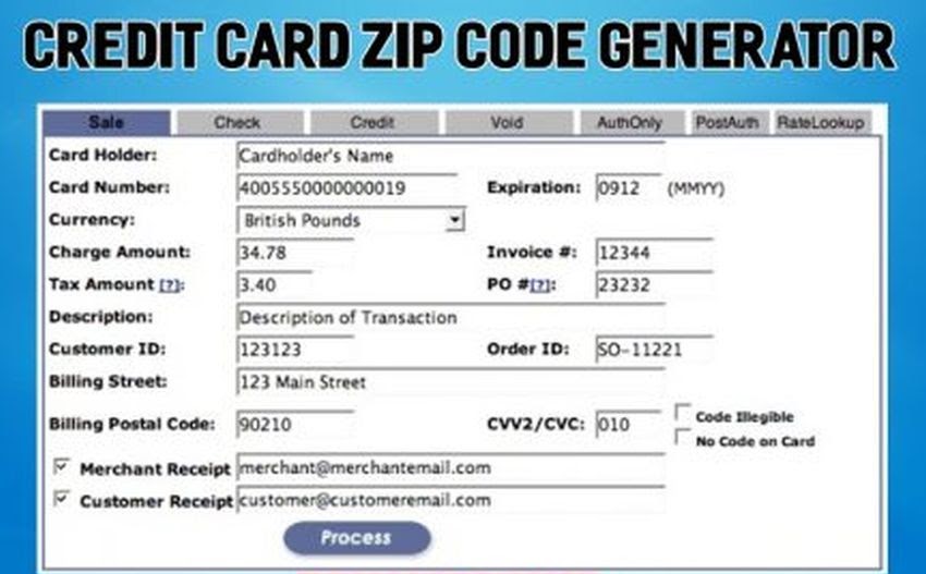 credit zip code generator fake numbers roblox codes visa does usa access