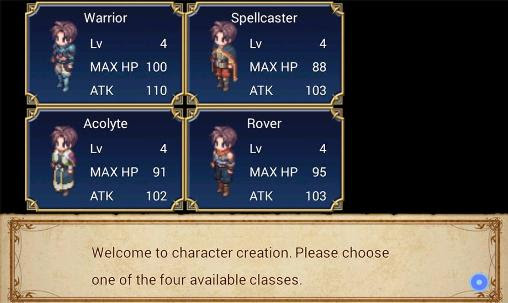 Screenshots of the SRPG Legend of Ixtona for Android tablet, phone.