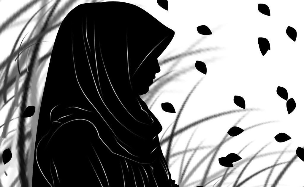 Wow 30+ Gambar Kartun Wanita Berjilbab Hitam Putih Gani Gambar