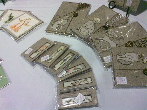 Tarjetas con fibra de plátano