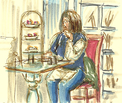 Afternoon tea at The Drawing Room, Cos Cob, Connecticut