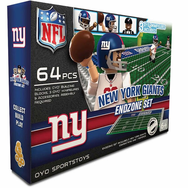 Oyo NFL New York Giants 64Piece End Zone Building Set Oyo NFL New York Giants 64Piece End Zone Building Set