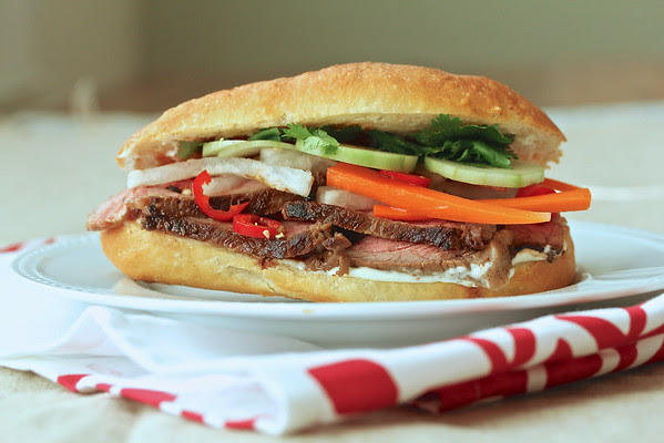 Maggi Steak Banh Mi with Daikon and Carrot Pickle from Karen's Kitchen Stories