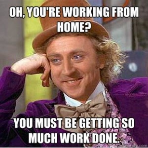 "Working From Home" Not "Working For Home"