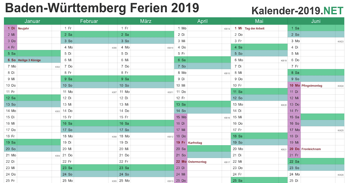 Ferienbaden Württemberg 2021 / Kalender Mit Ferien Nrw ...