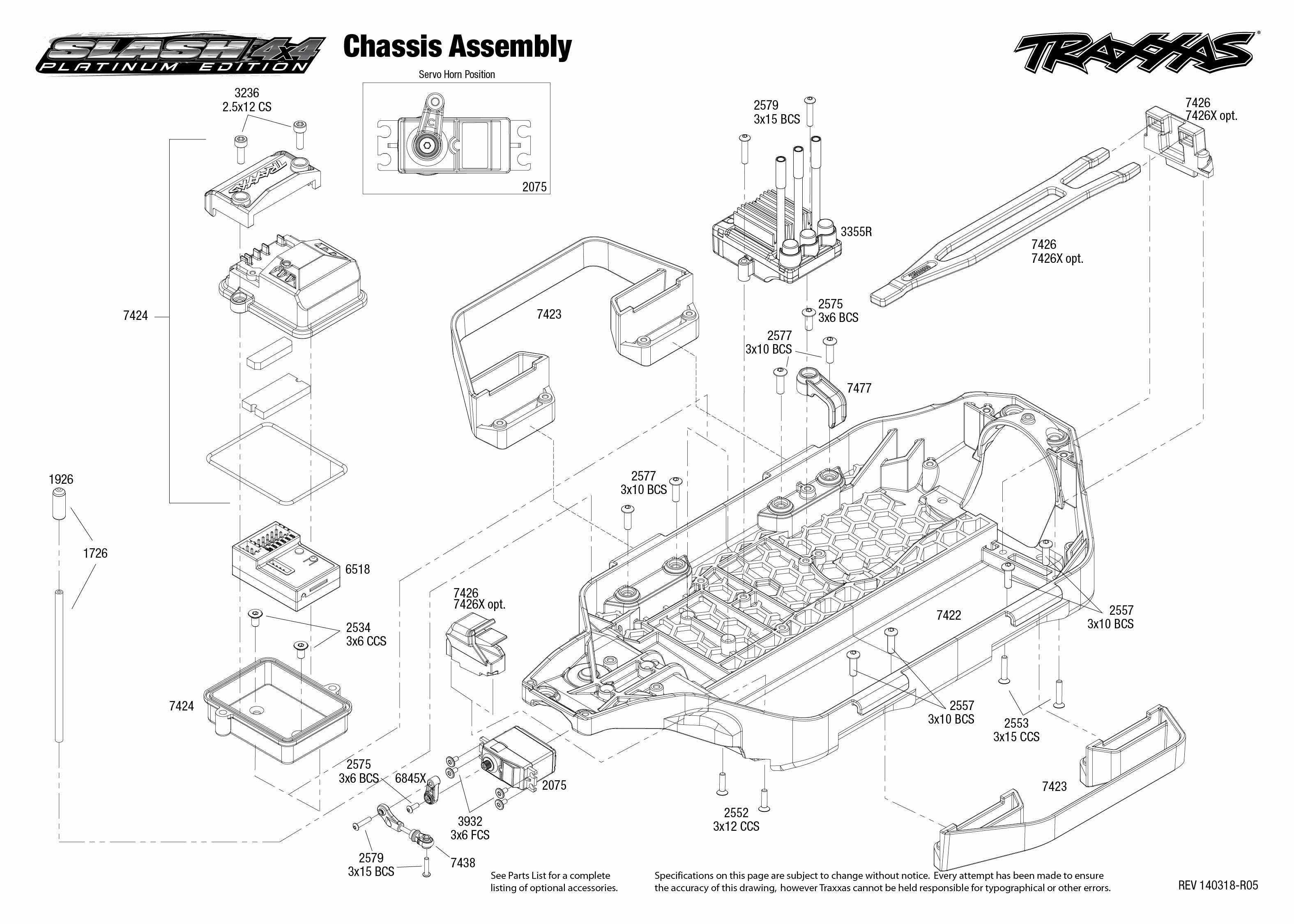 traxxas t maxx 2.5 transmission parts