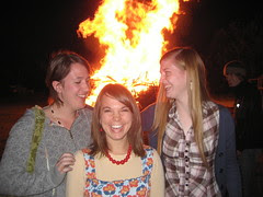 friends at the hog roast