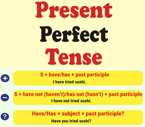 Contoh Soal Present Perfect Tense Positif Negatif Interogatif Guru Galeri