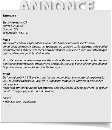 Sample Cover Letter Exemple De Lettre De Motivation Electricien