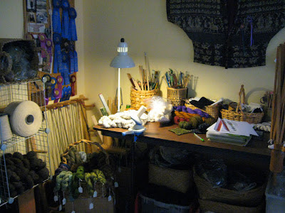 Work table in studio Work table in studio