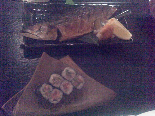 Saba Shioyaki and Negitoro Maki