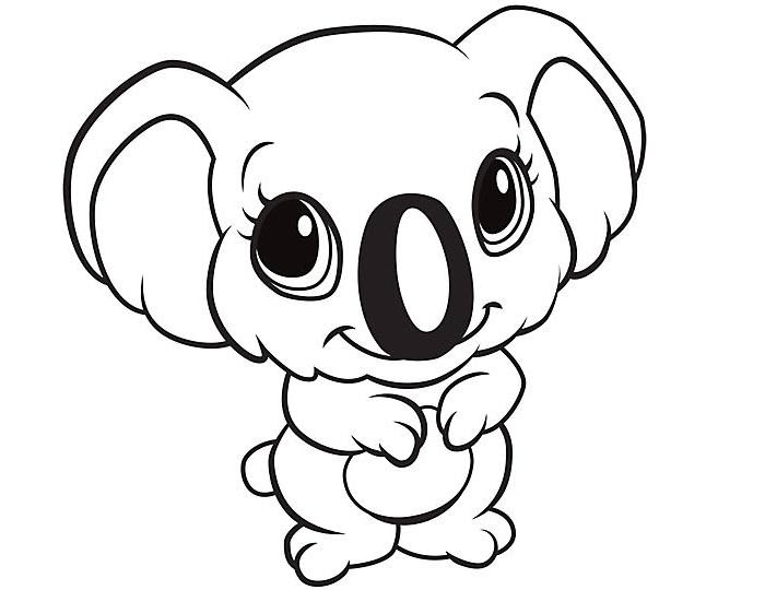 Easy Animal Coloring Page Coloring Page Pedia Coloring Pages