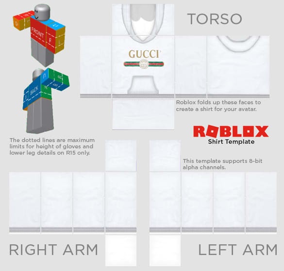 Gucci Roblox Shirt Template 2020