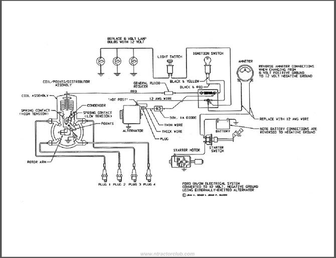 9n Ford Tractor Wiring Diagram 6 Volt - lysanns