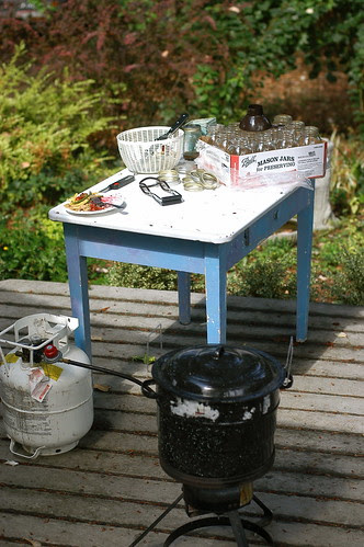 outdoor canning station