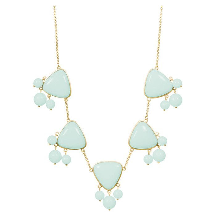 http://www.pinterest.com/pin/58828338857235458/ Emma Grace Necklace in Mint Green