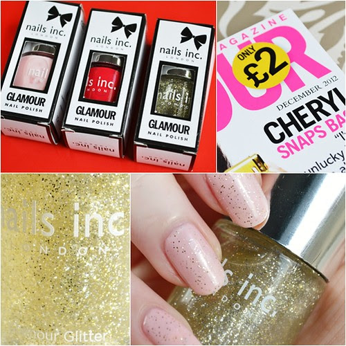 Glamour mag nails inc glamour glitter 2012