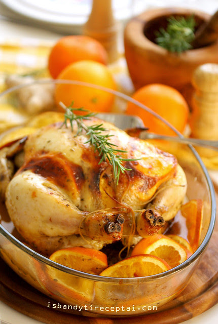 Roasted orange chicken