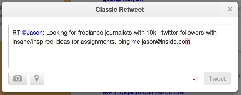 Classic Retweet