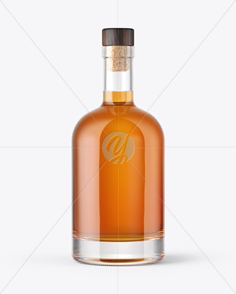 Download Download Whiskey Bottle With Wooden Cap Amp Wax Mockup Psd PSD Mockup Templates