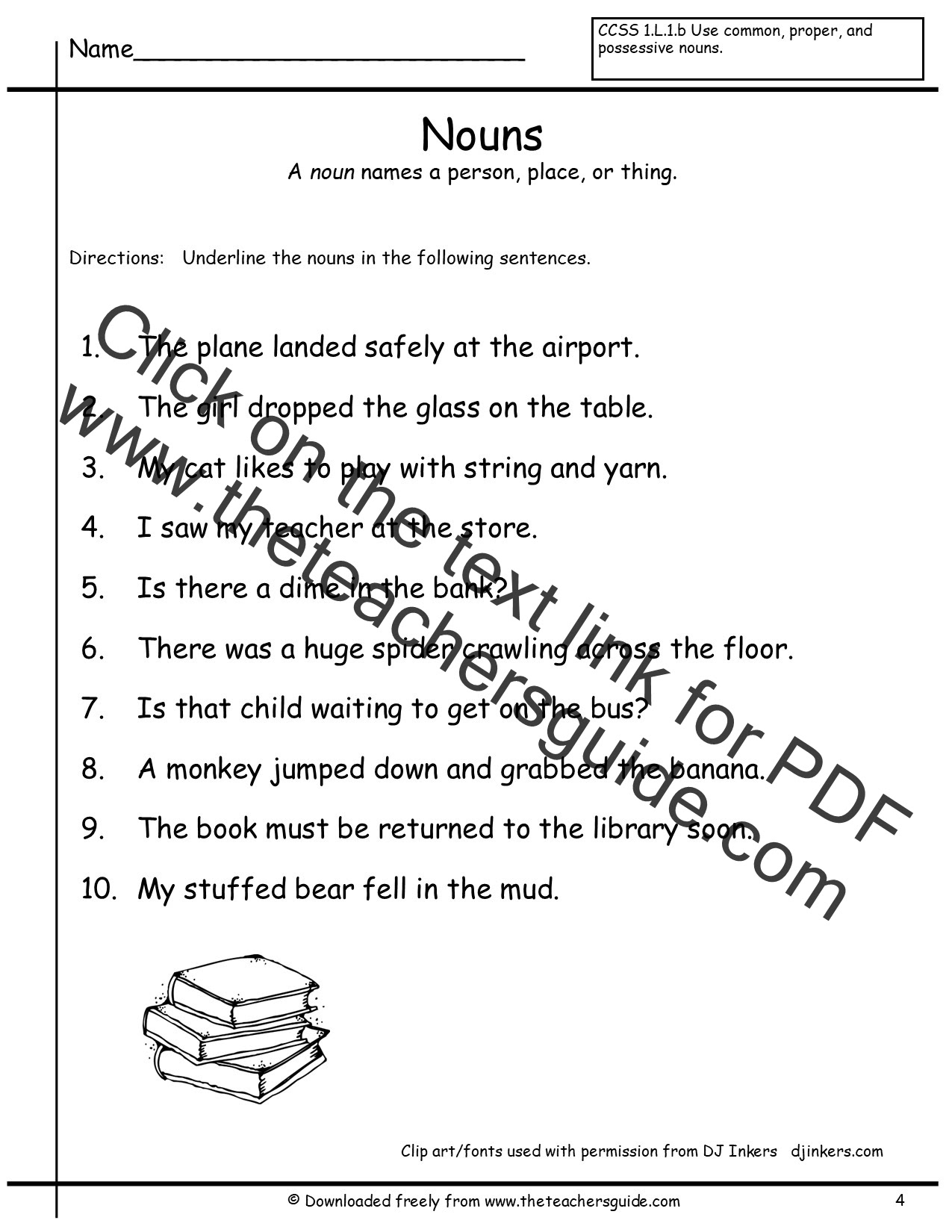  Nouns Exercises For Class 4 Worksheets