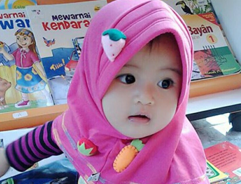 Foto Bayi Lucu Imut Berhijab foto candid kekinian