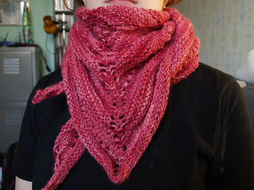 Berry Simple Shawl