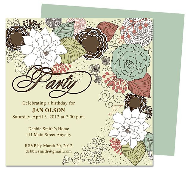 Free printable invitation templates for mac