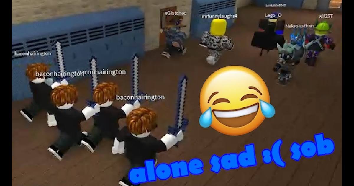 Funniest Games Roblox Sad Bully Story Alone Alan Walker Try Not To Cry Challenge - alan walker alone roblox bully music video