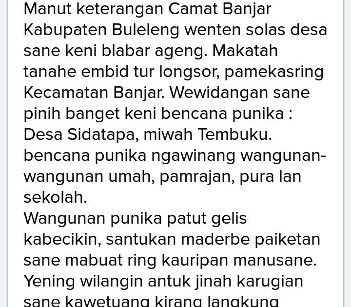 Berita Bahasa Bali Alus Singkat Gue Viral