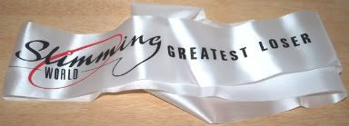 SW Greatest Loser Sash 2009