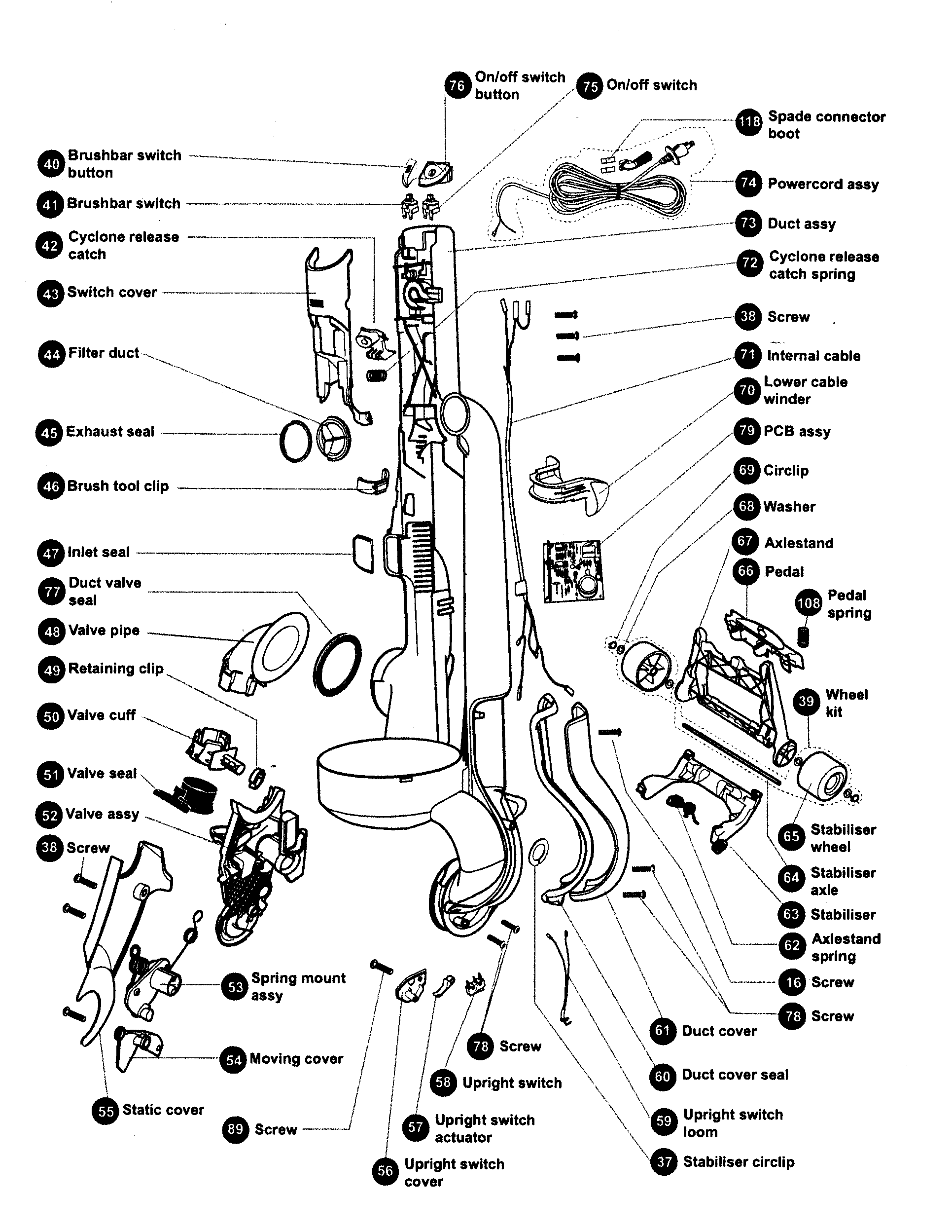 Dyson Dc24 Parts Diagram - Hanenhuusholli