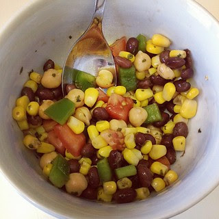 Day71 Black Bean Salad! Yum! Recipe from Forks Over Knives Cookbook 3.12.13 #jessie365