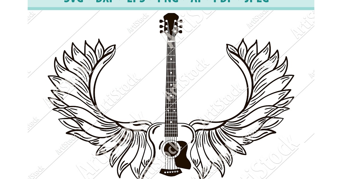 Download Layered Guitar Mandala Svg Free - Layered SVG Cut File