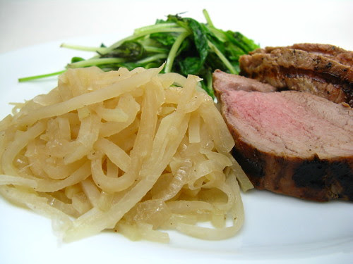Crispin Hard Cider Braised Kohlrabi
