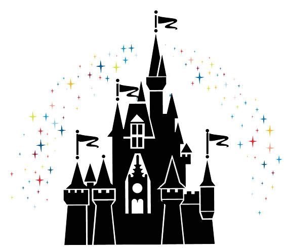 Free 341 Silhouette Cinderella Castle Svg SVG PNG EPS DXF File