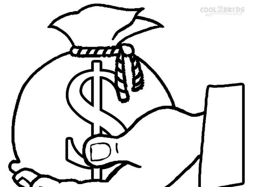 Printable Money Coloring Pages For Kids Cool2bKids - Coloring Pages