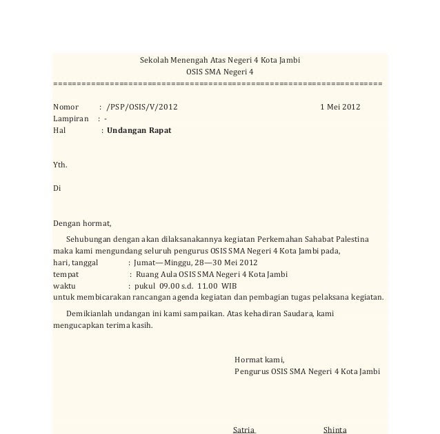 Contoh Surat Izin Resign