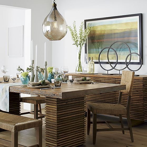 Home Office Decorating Ideas: Crate And Barrel Dining Room Tables