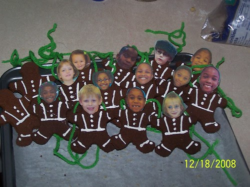 My class as gingerbread cookies