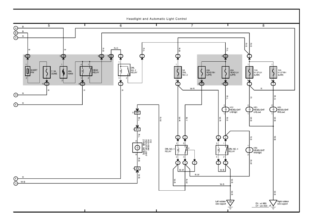 Wiring Diagram PDF: 2003 Camry Headlight Wiring Diagram